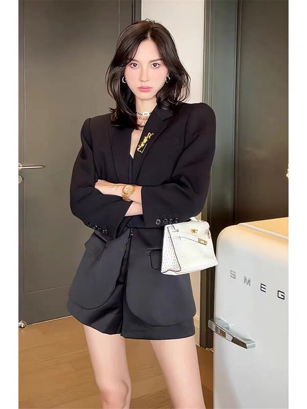 New in early autumn! [Big C STUDIO] Temperament high-end short suit (without brooch) 8027# PCZ