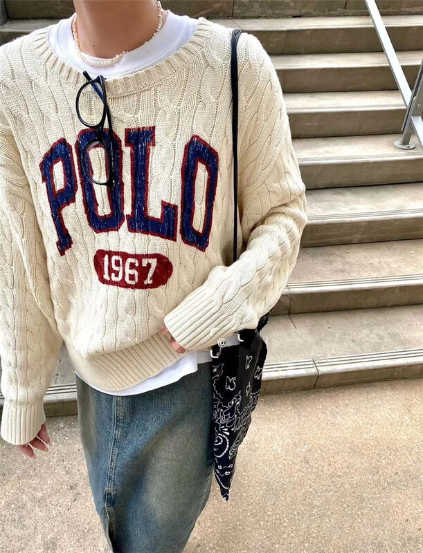 New in autumn! [Big C STUDIO] large letter printing round neck warm sweater YS1-6058# PCZ
