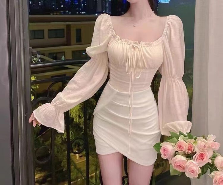New in autumn! [SEE YOU] Temperament and fashion high waist pleated skirt 2305# PCZ