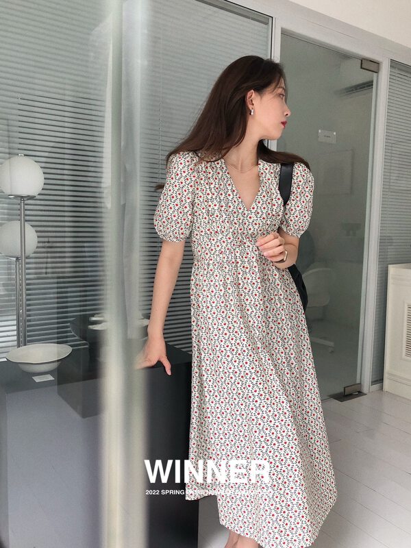 【WINNER】Floral V-Neck Ladies Dress (Selling Skirts Only) 9081# LL