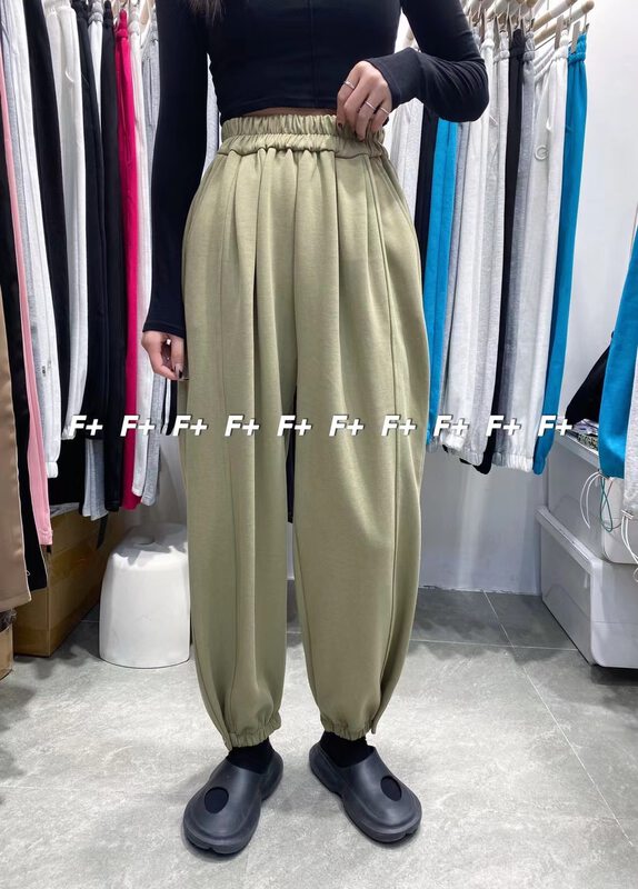 New in early autumn! [F] Korean version slim waist elastic waist casual pants A1252# HBX