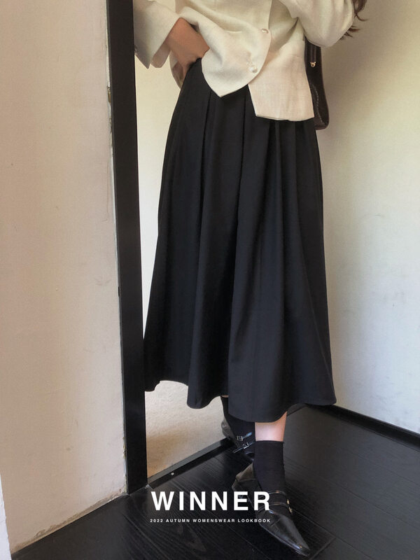 New in early autumn!【WINNER】High-waisted large-swing suit skirt 8837# LL