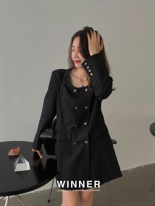 New in early autumn! [WINNER] temperament commuter double-breasted mid-length suit 8820# LL