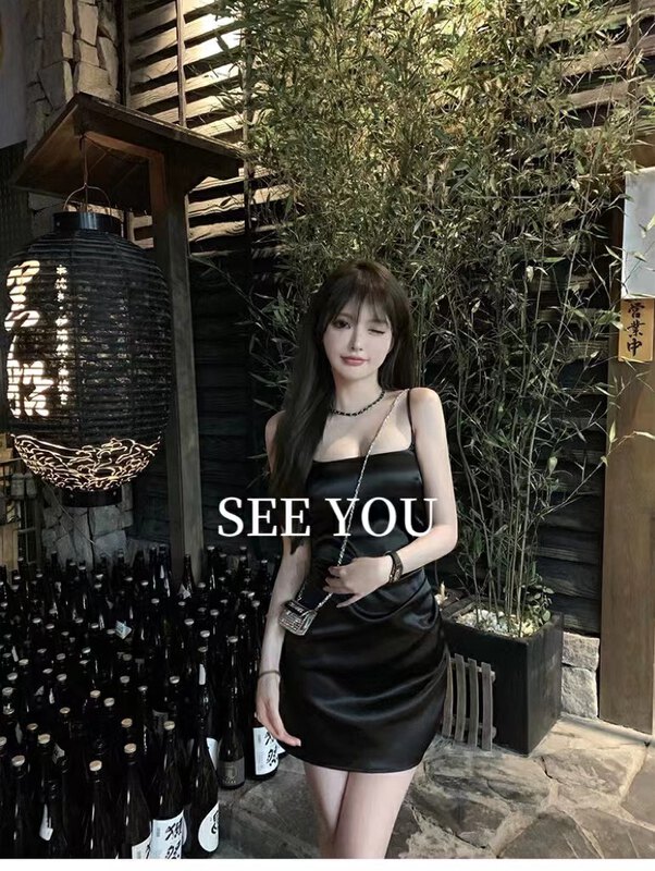 【SEE YOU】Sling Small Sexy Western Dress 2120# PCZ