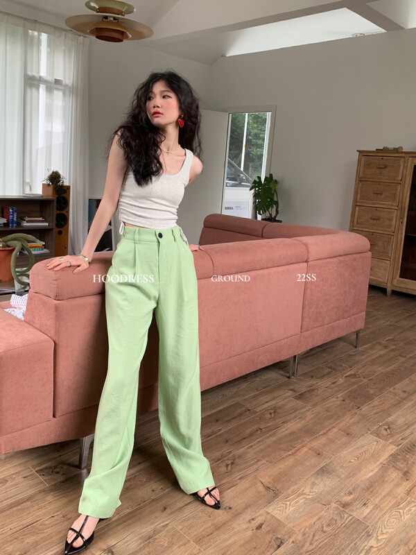 [Fire HOODRESS] Advanced commuting loose and wrinkled casual pants 22230