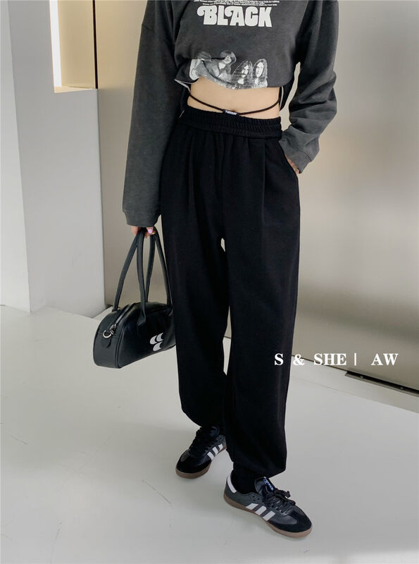 New in early autumn!【S&SHE】Comfortable and versatile simple casual pants 4149# HYY