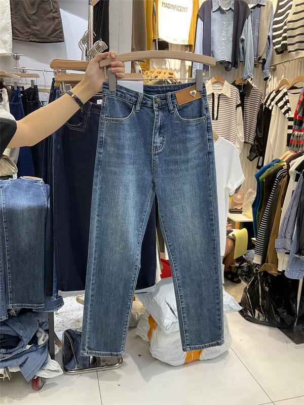 New in autumn!【OKOY DENIM】Korean style all-match fashion jeans 1698# HYY