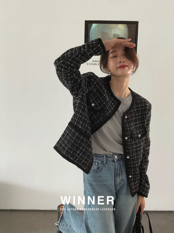 New in early autumn! [WINNER] Retro temperament small fragrance short coat YS1-8855# LL
