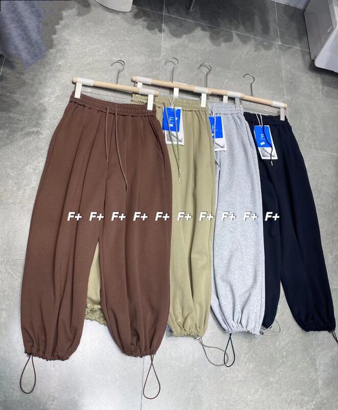 New in early autumn! [F] Comfortable and versatile solid color elastic waist casual pants YS8-8310# HBX