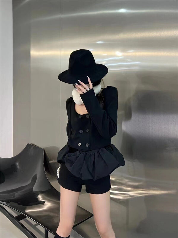 Autumn is new! [Big C STUDIO] Western-style short jacket (with removable hem) 8051# PCZ