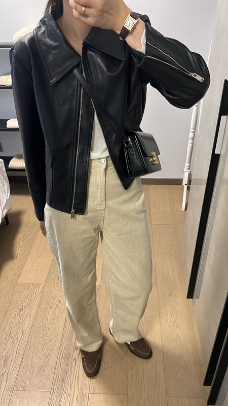Early autumn new style!【SELNE】Casual zipper short leather jacket YS1-011# XYJ