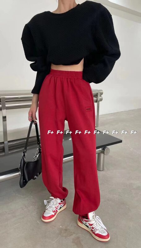 New in early autumn! [F] Korean version slim elastic waist and leggings casual pants 1579# HBX