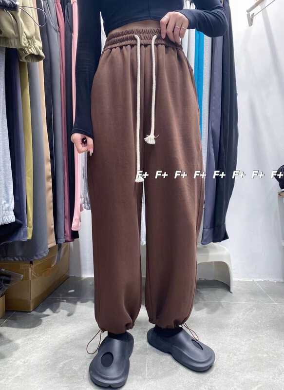 New in autumn! [F] Simple solid color elastic waist and leggings casual pants YS2-1012# HBX