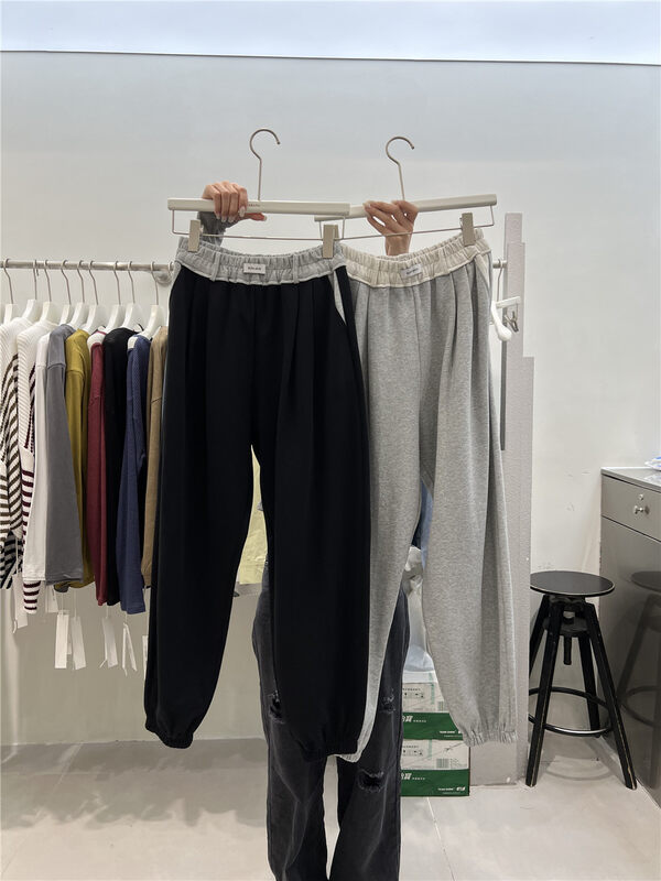 New in early autumn!  【S&SHE】Contrast color elastic waist and leggings sports casual pants MODEKT4199A# HYY