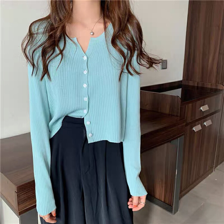 [Miss Xixi] Gentle style Korean style new knitted cardigan E188# L
