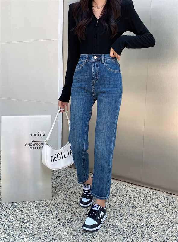 New in early autumn! [OKOY DENIM] Korean version of all-match pocket jeans 1681# HYY