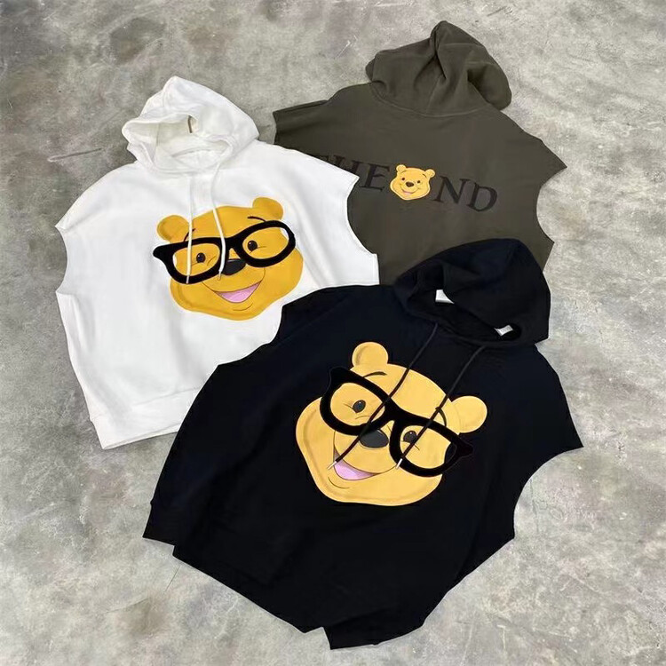 New in autumn! [Miss Xixi] ins Winnie the Pooh Hooded Sweater 1801# L