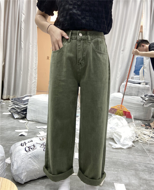 New in early autumn! [OKOY DENIM] Fashionable straight-leg all-match wide-leg jeans 1807# HYY