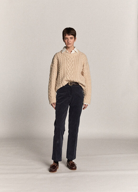 New in autumn! [SELNE] Twist loose all-match warm sweater 2114201# XYJ