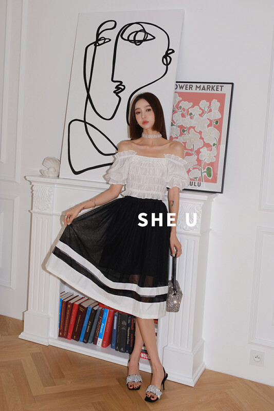 【SHE U】Nice fashion personality all-match skirt S50178-2T# CQW