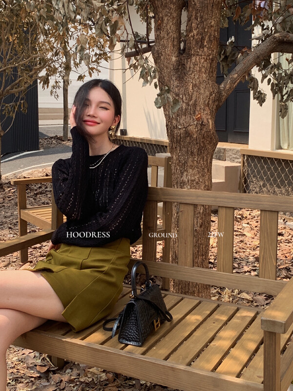 New in early autumn!  【Fire HOODRESS】Simple and irregular cut design for commuting and slim A-swing skirt 22320# JHY