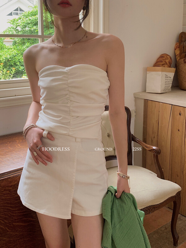 [Fire HOODRESS] Korean version of commuter elastic high waist all-match culottes J22061# JHY