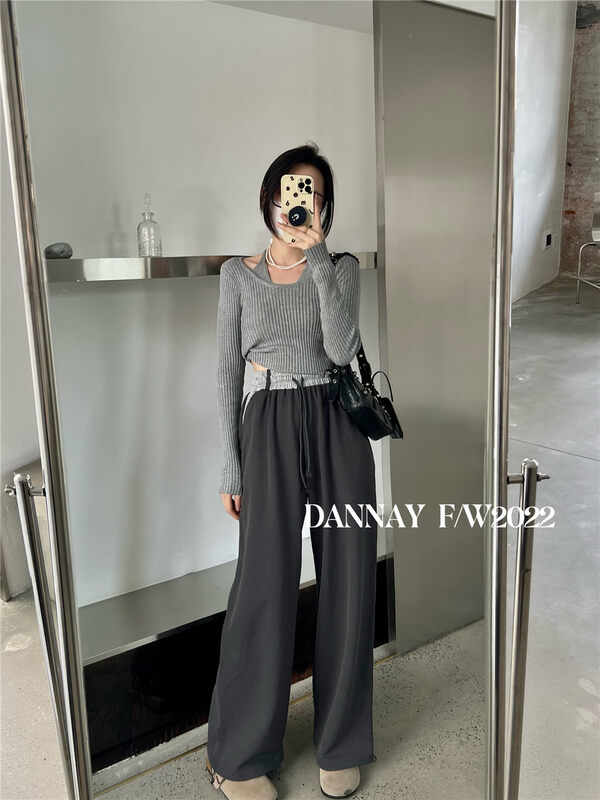 Autumn is new! [DANNAY] Korean version of the pullover all-match knitted sweater (including 20% ​​wool) 7809# WPL