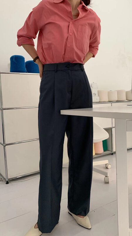Early autumn new style! [SELNENE] temperament Korean version of casual simple trousers YS1-7302# XYJ
