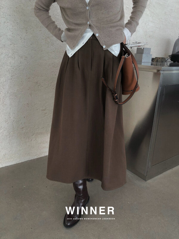 New in early autumn!【WINNER】High waist commuter A-line suit skirt 8826# LL