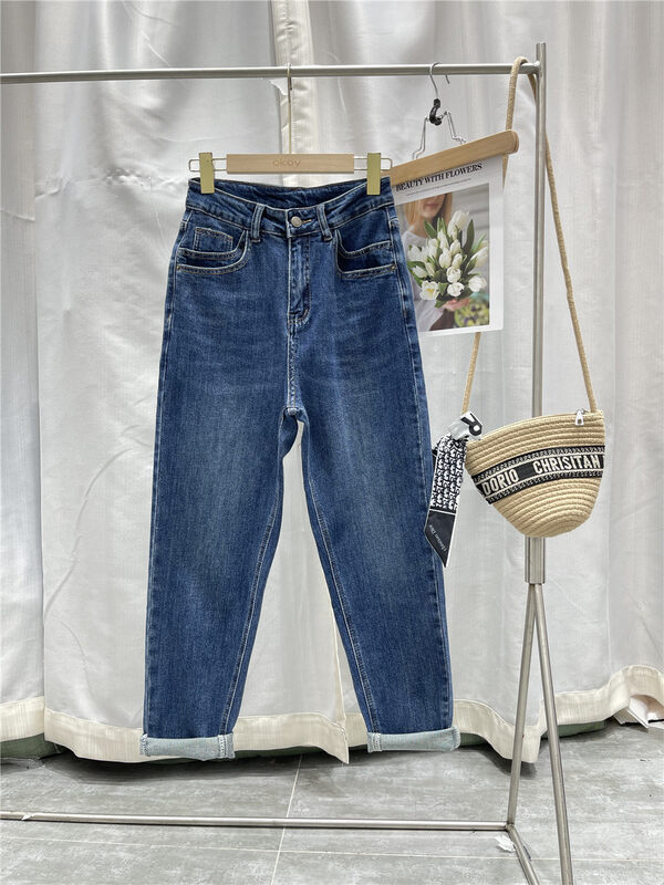 New in early autumn! [OKOY DENIM] Fashionable harem all-match jeans 1808# HYY