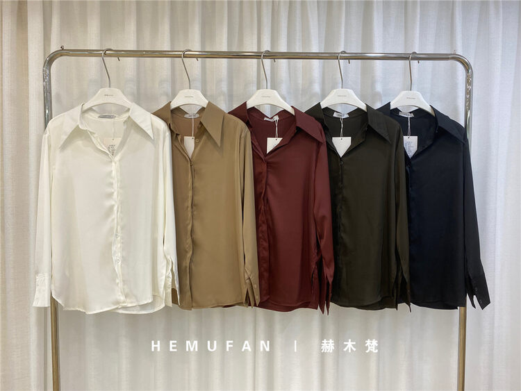 New in early autumn! [HEMUFAN Hemufan] Commuter simple and comfortable shirt YS2-3122# L