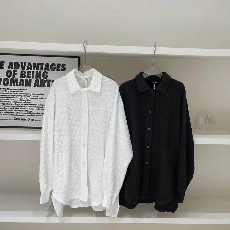 New in autumn!【MOCHA】Loose solid color buttoned all-match sweater 712# OZQ