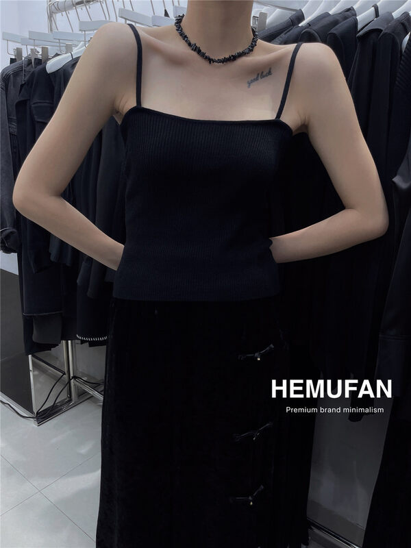 New in autumn! [HEMUFAN Hemufan] Basic all-match simple vest/sling YS1-725# L