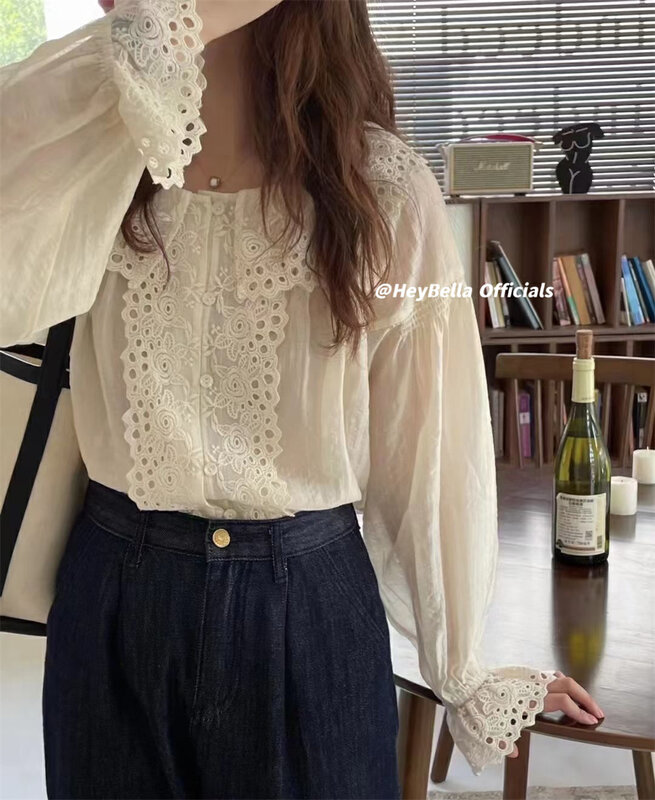 New in early autumn!【HEY BELLA】Single-breasted comfortable shirt B5323# L