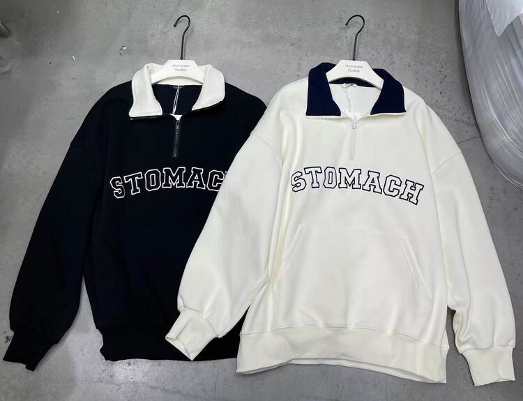 New in autumn!【MOCHA】Korean loose letter sweater 656# OZQ