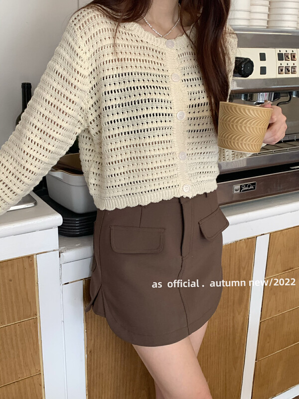 New in early autumn! [AS] Arc design is versatile and slim culottes 3383# HJY