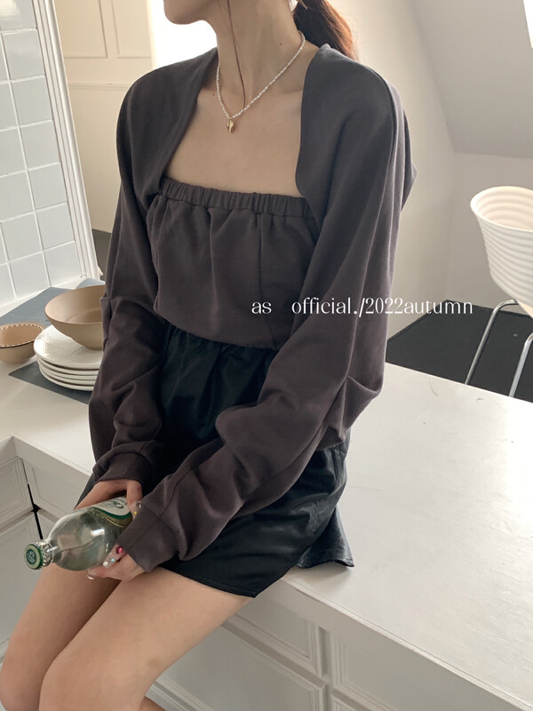New in early autumn! [AS] The design sense tube top fake two sweaters 2308# HJY