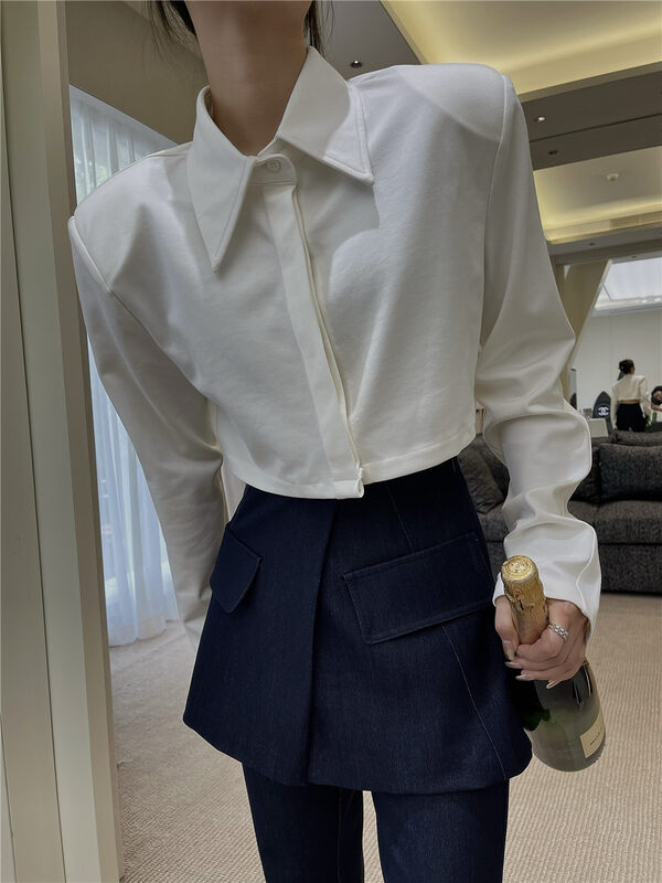New in early autumn!【TOP CLOSET】Casual solid color short short jacket 9858# OZQ