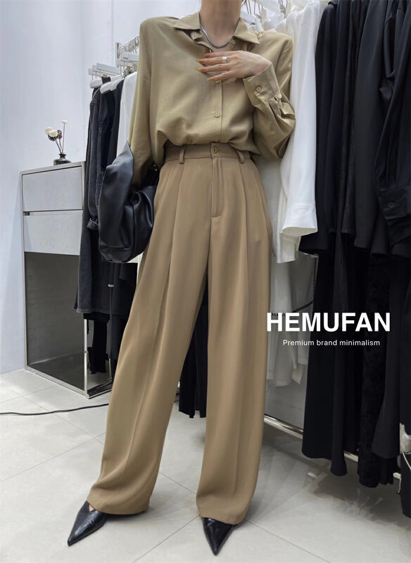 New in early autumn! [HEMUFAN] commuting simple and comfortable trousers 3982# L
