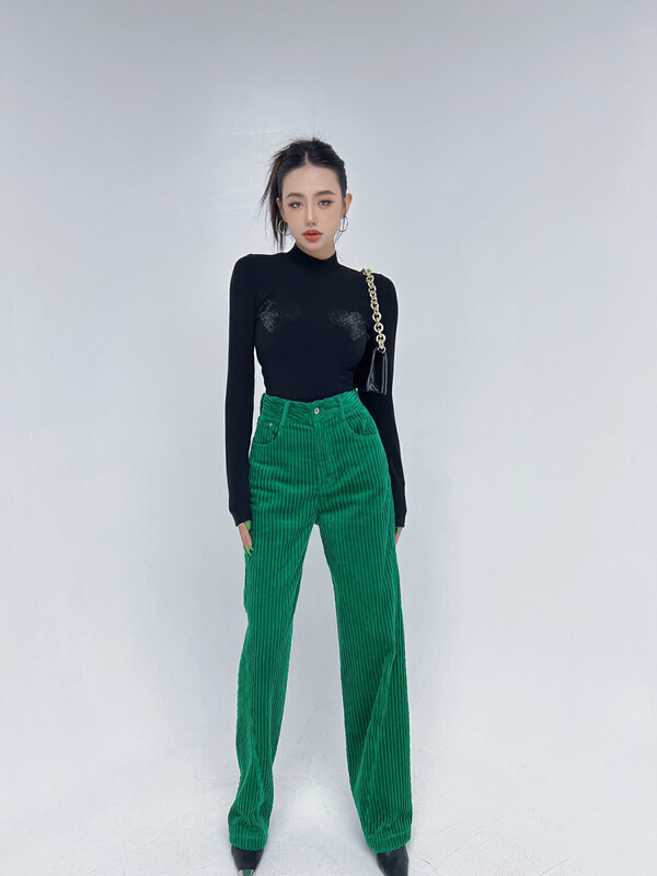 New in early autumn! [D.TWO D2] Korean version of all-match corduroy straight casual pants 2305322# ZXL