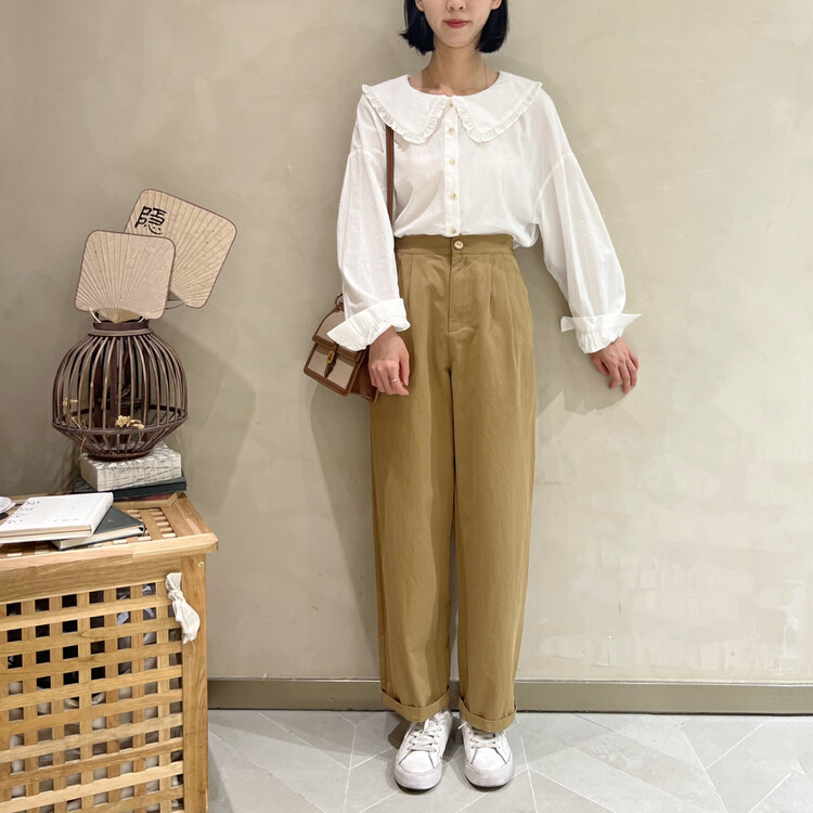 New in early autumn!【I LOOK】Japanese solid color all-match straight casual pants 72060# ZJY