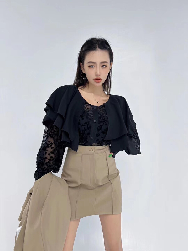 New in early autumn!【D.TWO D2】Simple single-breasted loose shirt 2315282# ZXL