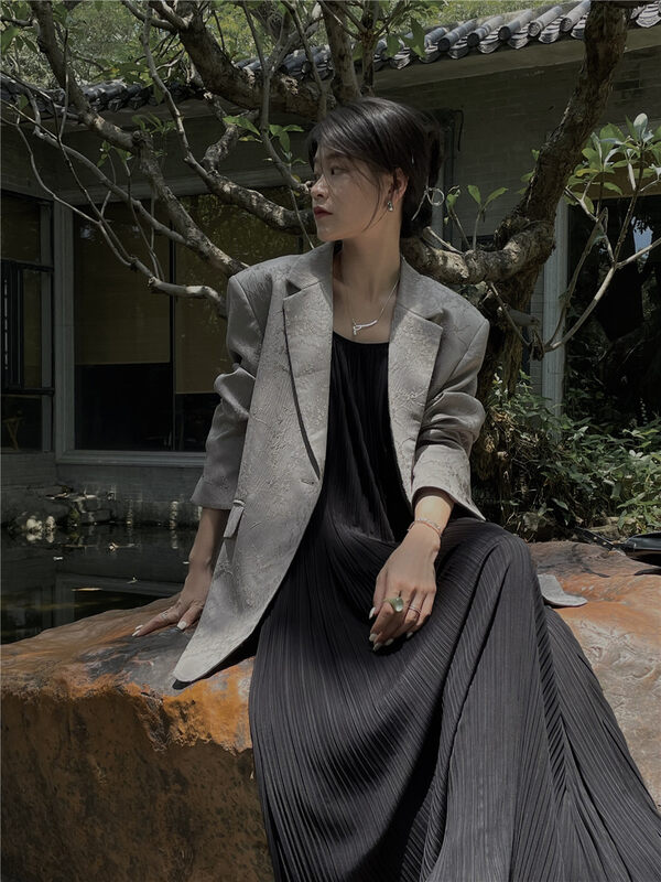 New in autumn! [SOUL] Big-name minimalist national style jacquard suit 2639# CLS