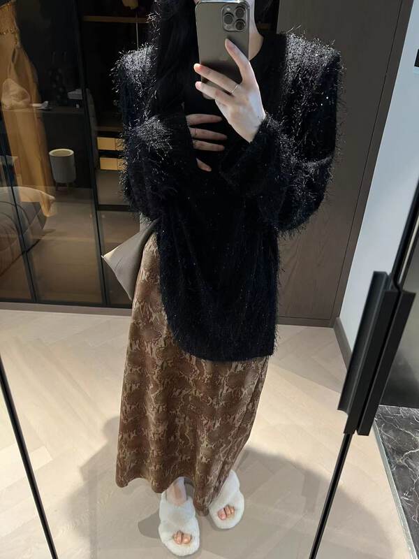 Early autumn new!  [Modern 197] Trendy all-match skirt 7316# LSL