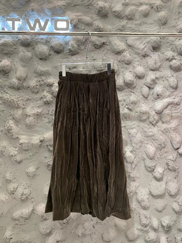 New in autumn! [D.TWO D2] High-quality elastic waist skirt 2329328# ZXL