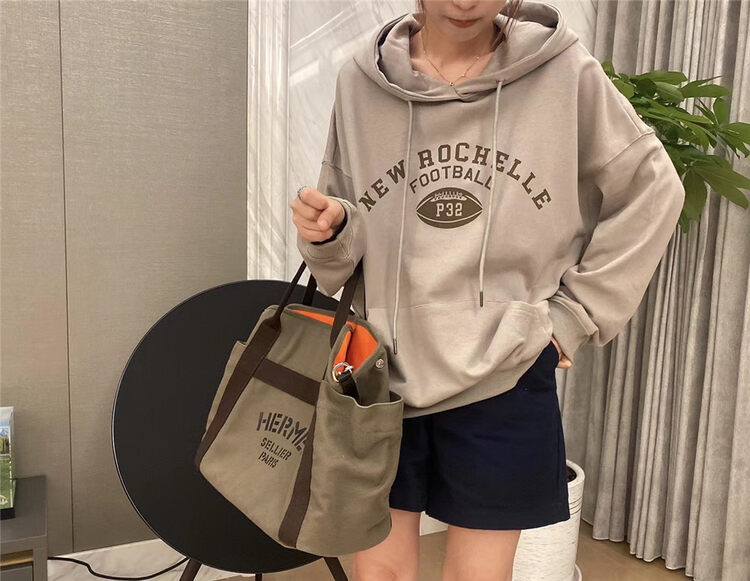 New in autumn! [SELF] Korean hooded letter loose ins sweater 7660# LSL