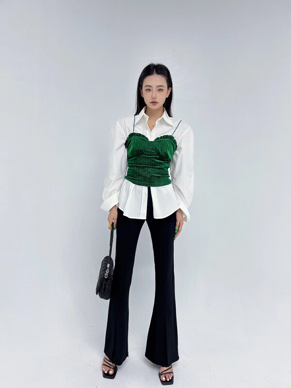 New in early autumn!【D.TWO D2】High waist and leg length all-match casual pants 2305097# ZXL