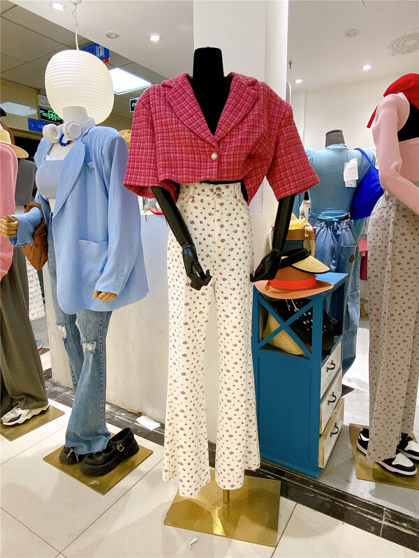 New in early autumn!【SEVENFOURSHOP】Simple plaid short jacket 671021# OZQ