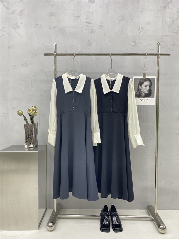 New in early autumn! [SOUL] Korean version of the sweet contrast color age-reducing dress YS1-YS1-XC17-BT16016# GYJ