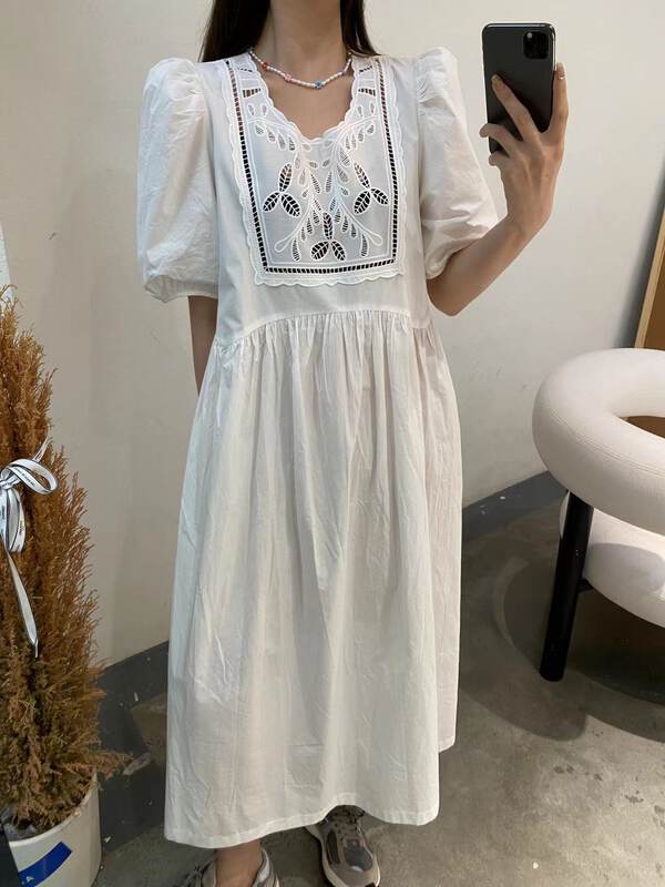[Modern 197] Lace stitching Hanxi dress 0050# ZYH
